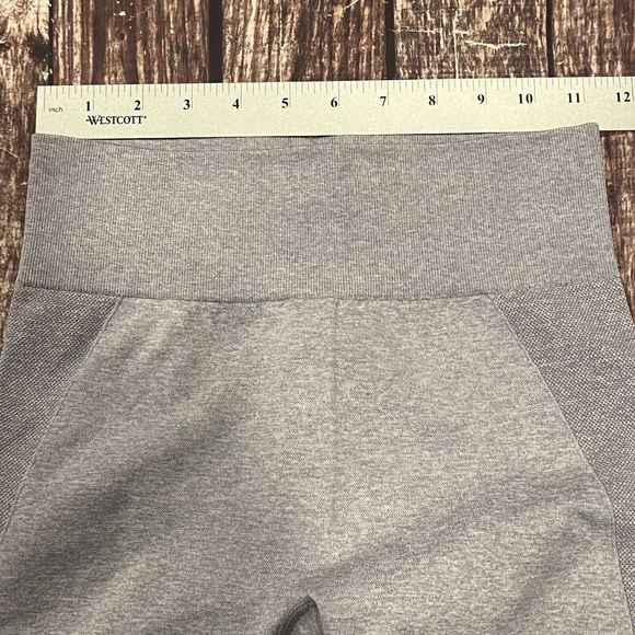 Gymshark Women Light Gray Flex High Waist Compression Leggings Spellout Sz Small - Picture 12 of 15